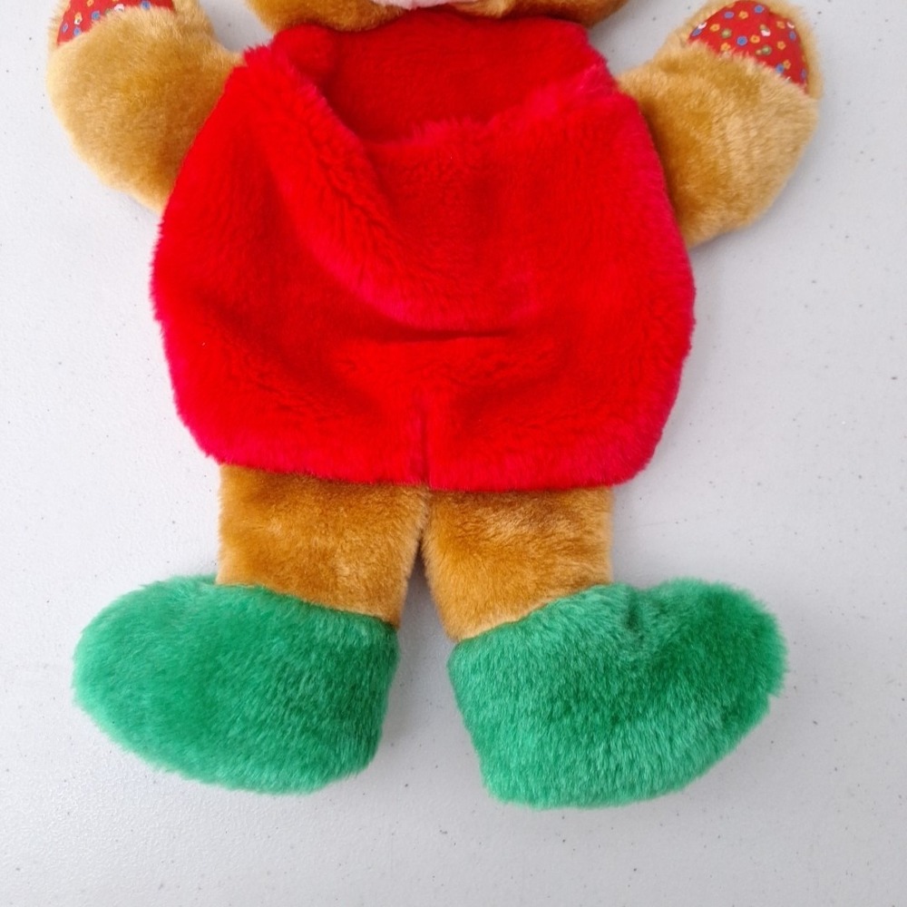 Vintage 1980's Gerber Products Company GIRL TEDDY BEAR Christmas Stocking 16" - Picture 6 of 9